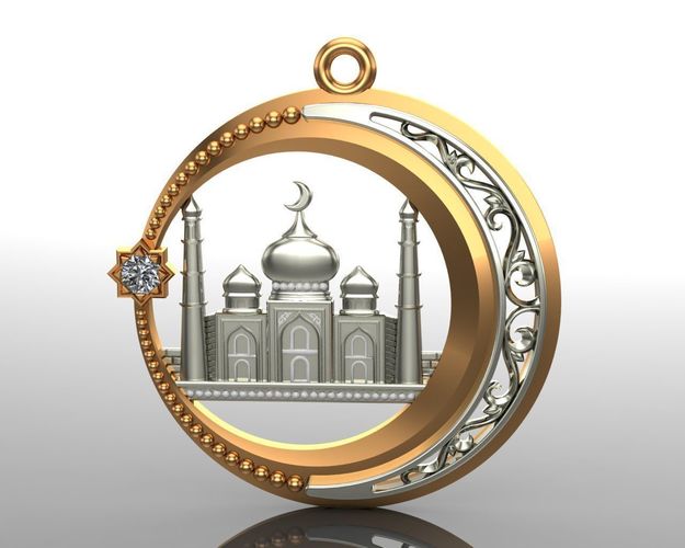 Pendant 04 Mosque 3D print model