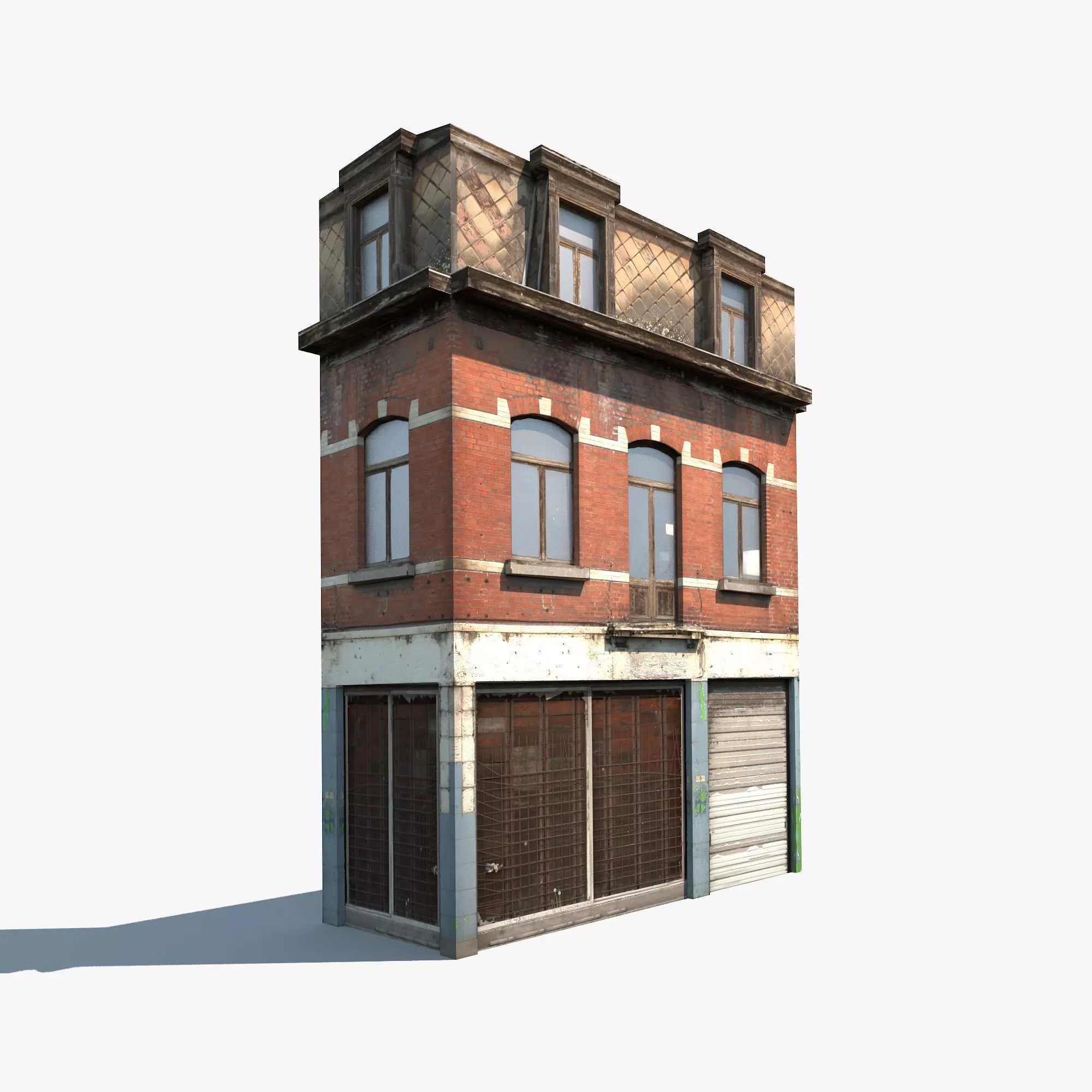 Apartment House 43 Low-poly 3D model_0