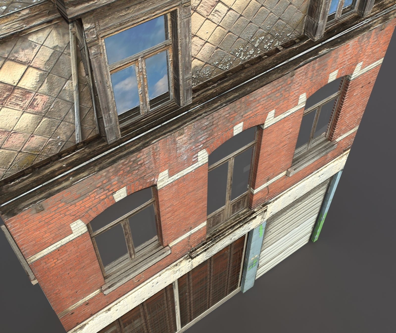 Apartment House 43 Low-poly 3D model_4