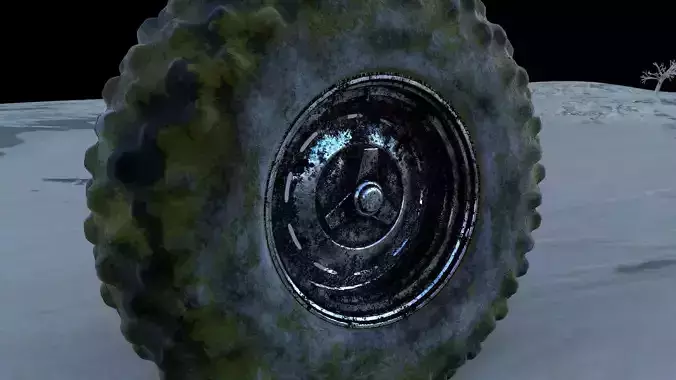 AS - Old and dirty sand Tire 4K