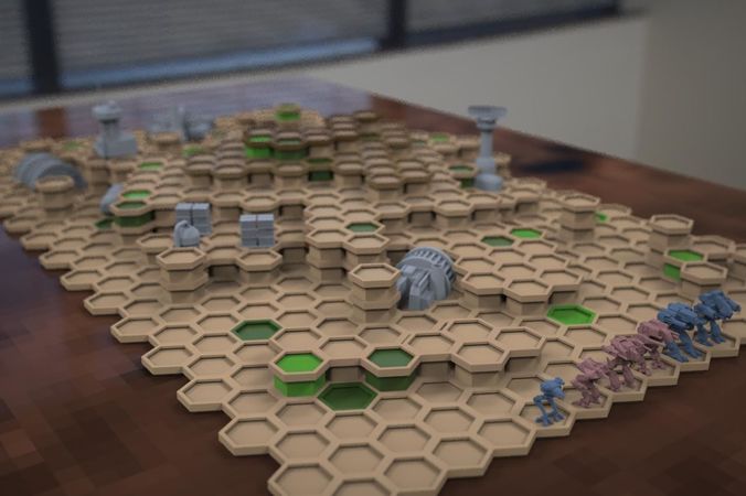 mechcommander set base 3D print model