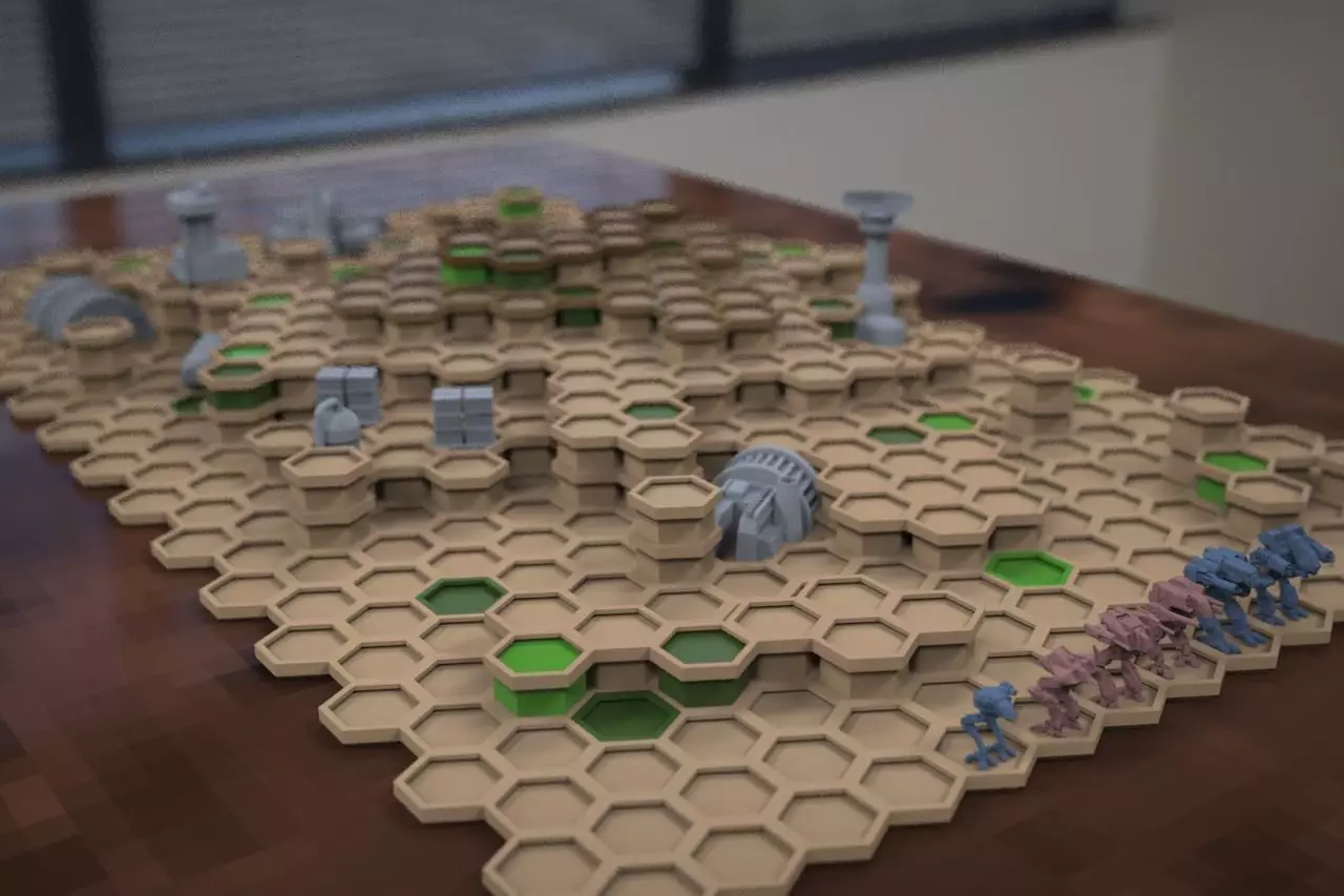 mechcommander set base 3D print model_0