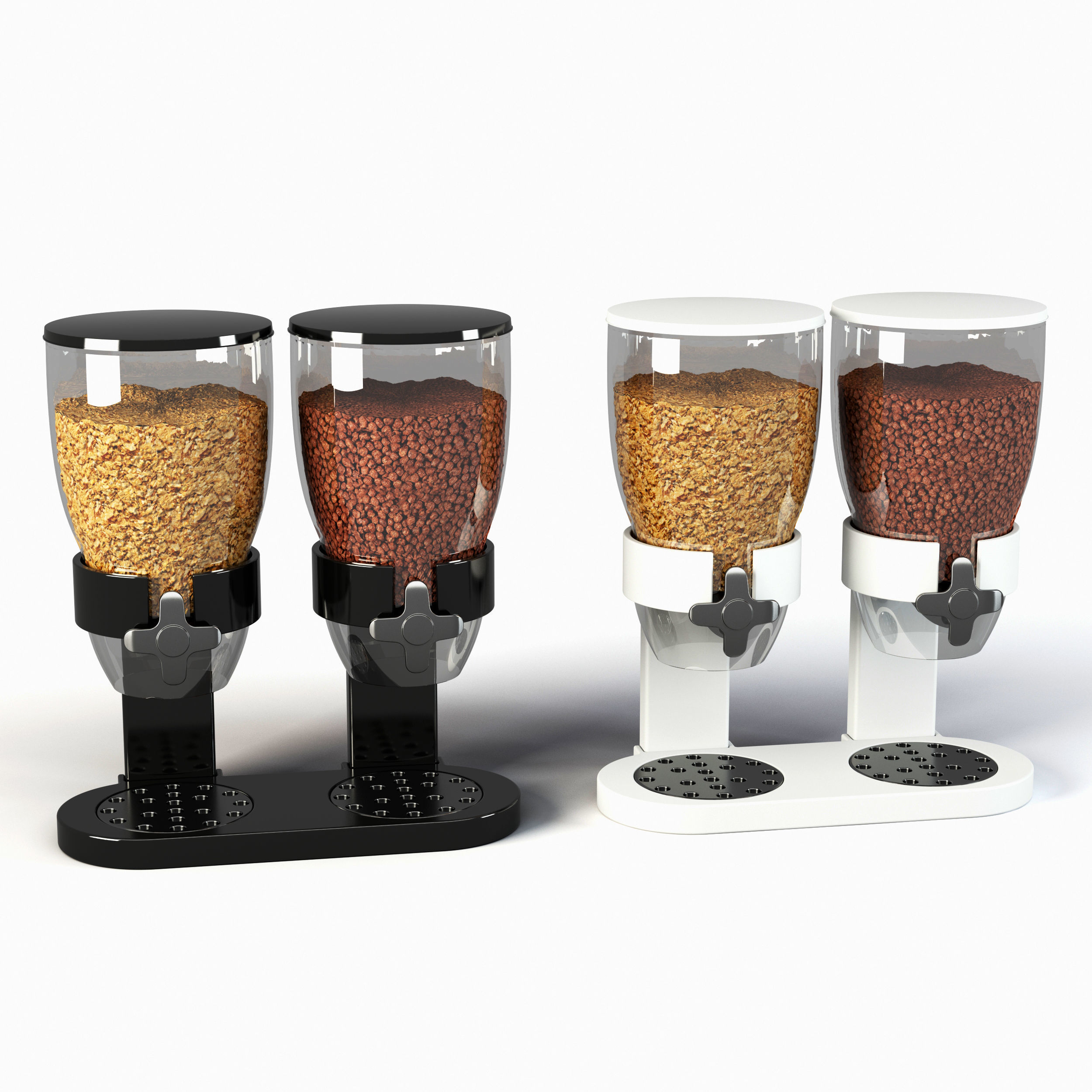 Cereal Dispencer Double Can 3D model_2