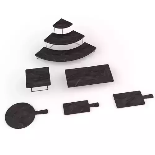 Fo Slate Buffet Raiser 3D model