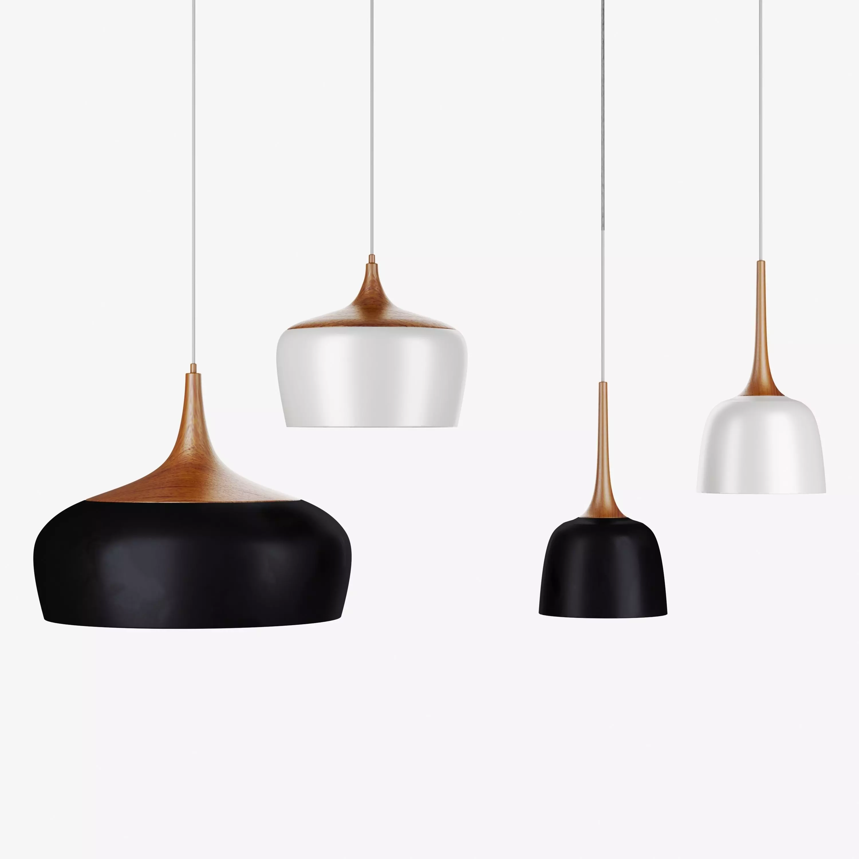 Polk Pendant Light Wood 3D model