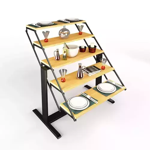 Swing Table Animated Rigged 3D model