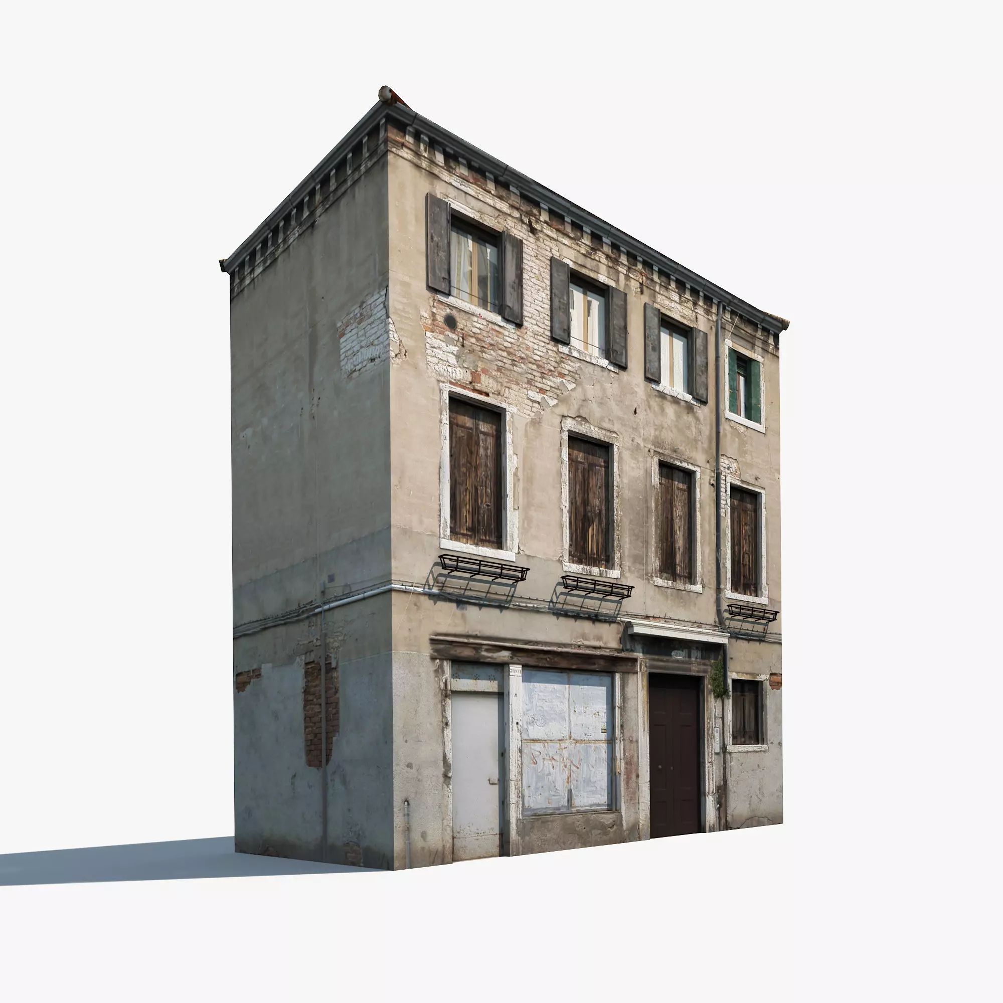 Apartment House 135 Low-poly 3D model_0
