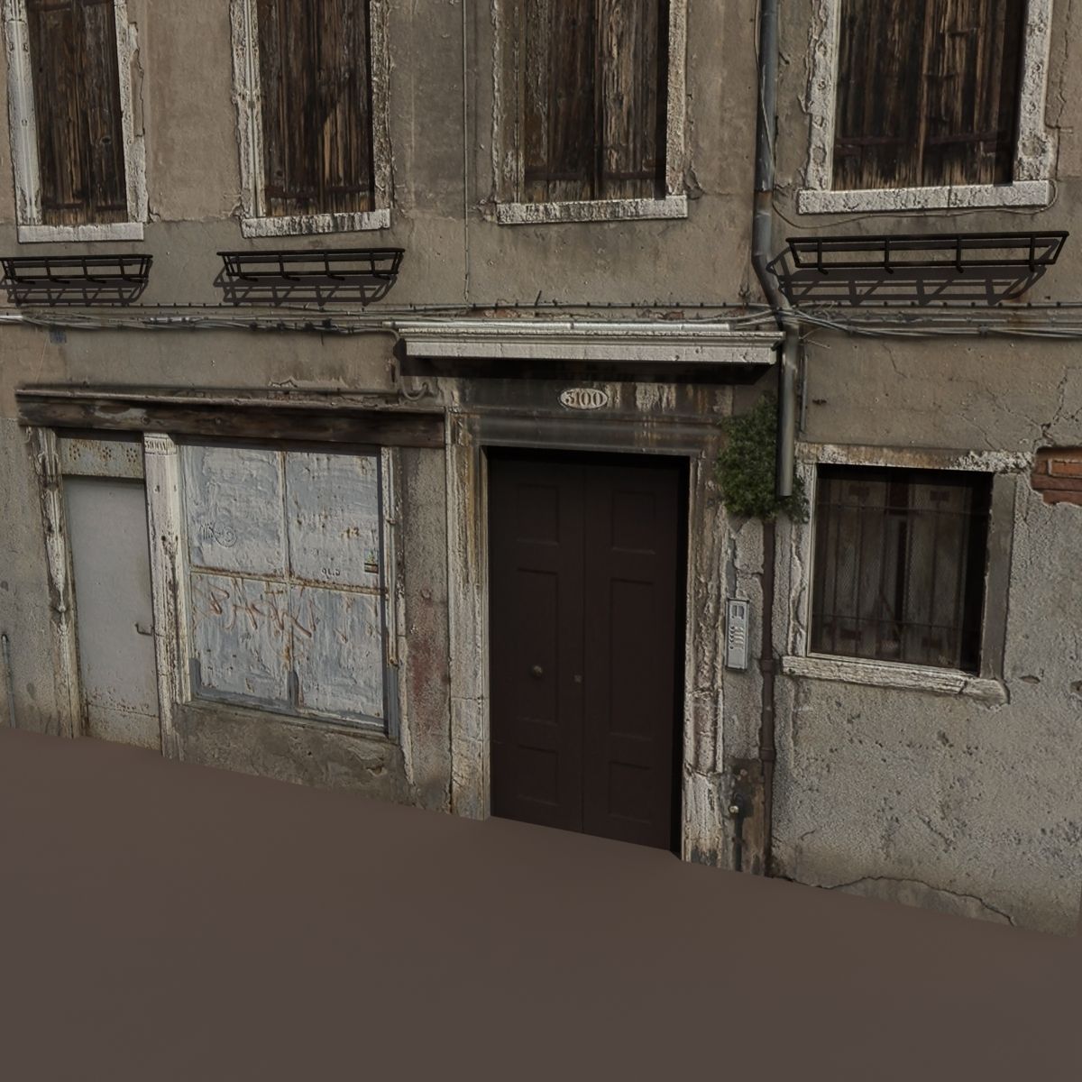 Apartment House 135 Low-poly 3D model_6