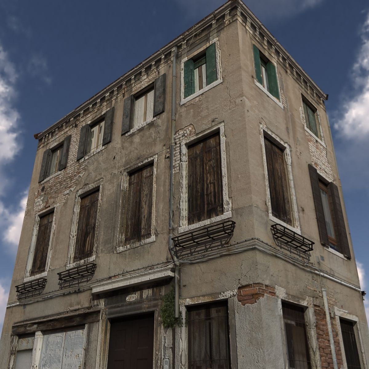 Apartment House 135 Low-poly 3D model_4