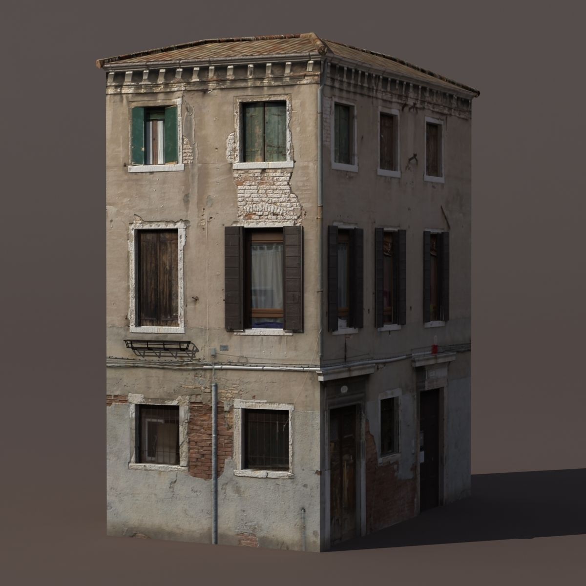 Apartment House 135 Low-poly 3D model_7