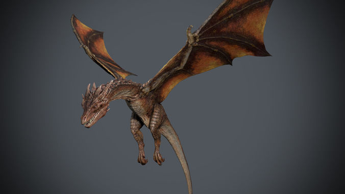 Dragon-Maya-Animation dragon Low-poly 3D model
