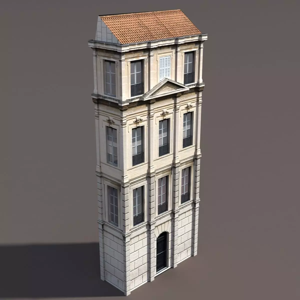 Apartment House 3D model_0