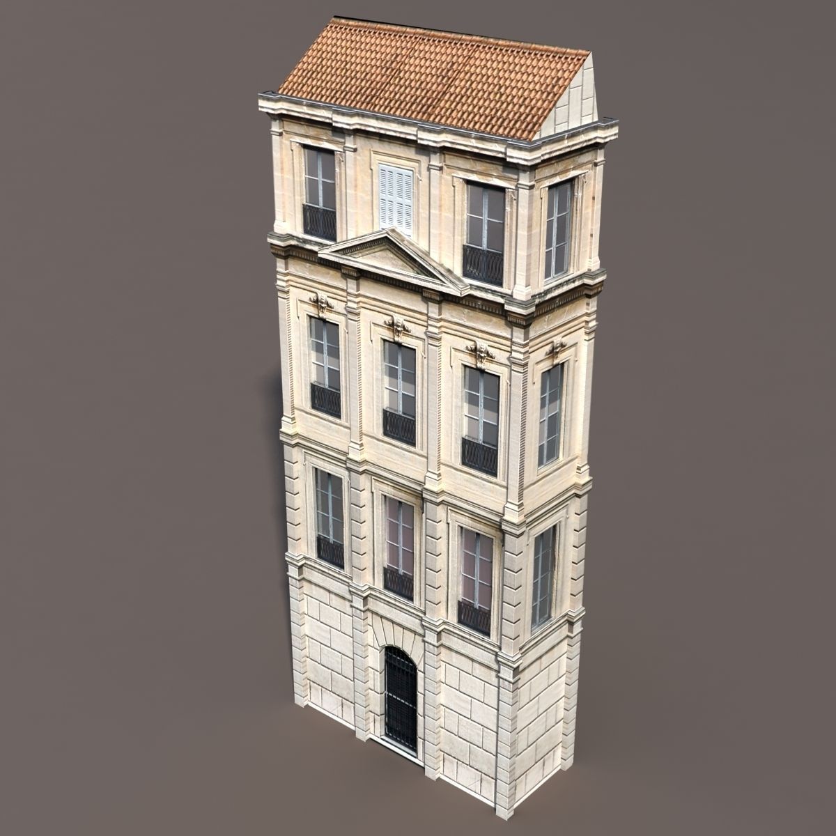 Apartment House 3D model_3