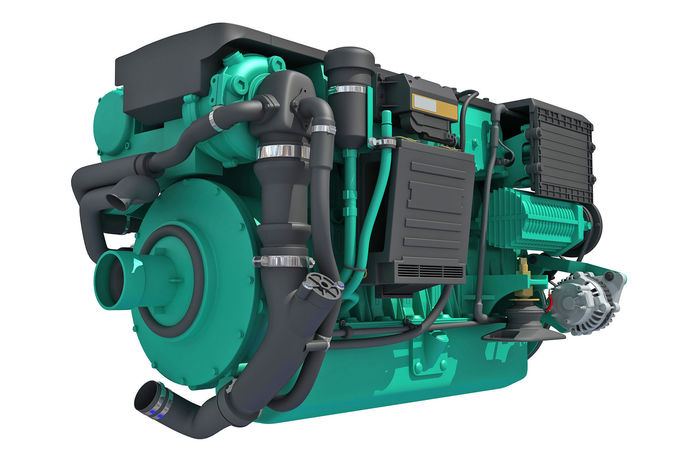 Motorboat Engine 3D model