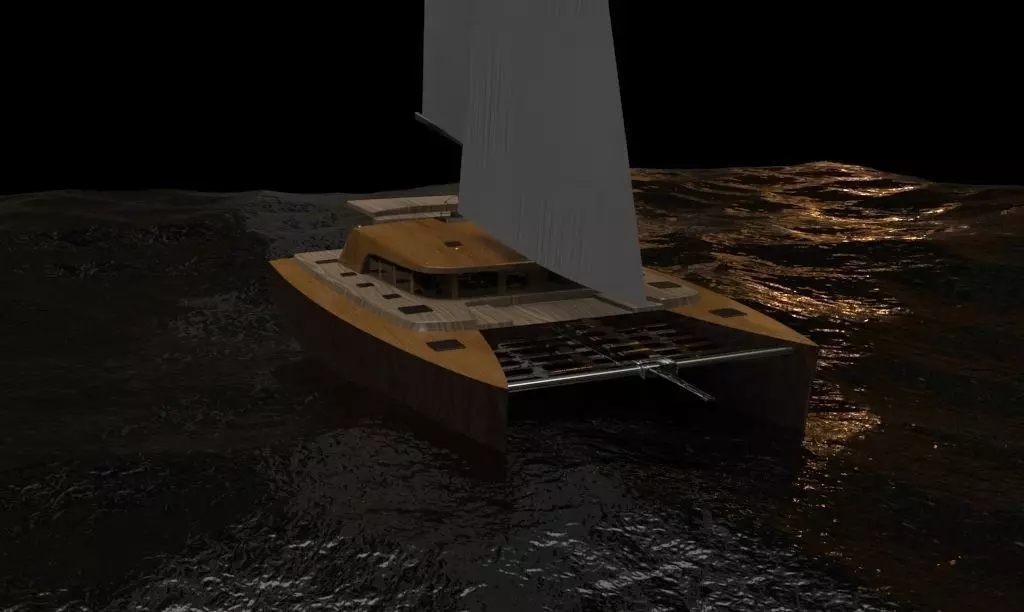 Catamaran Free 3D model_0