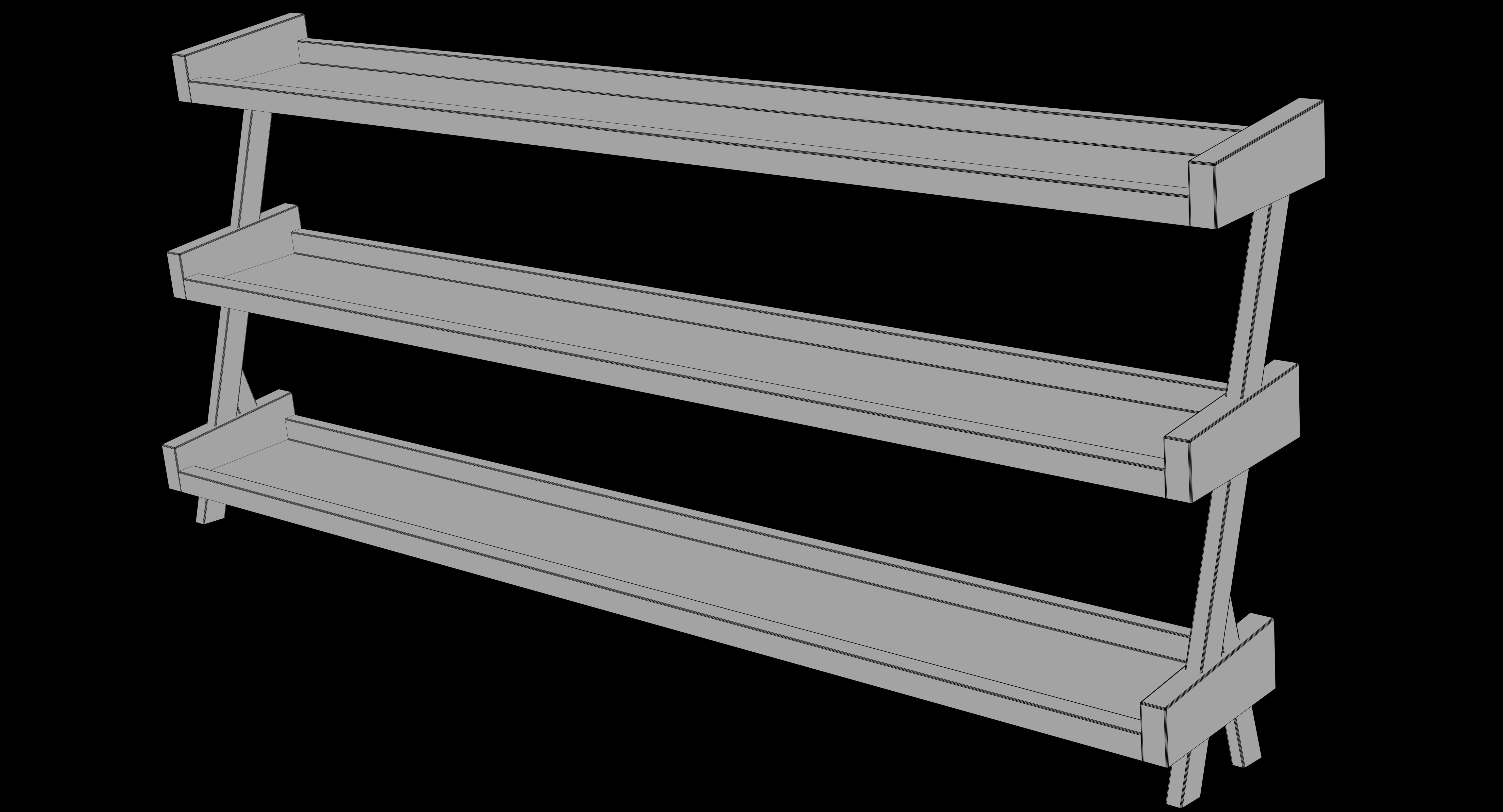 Gym Rack - Low Poly 3D model 3D model_27