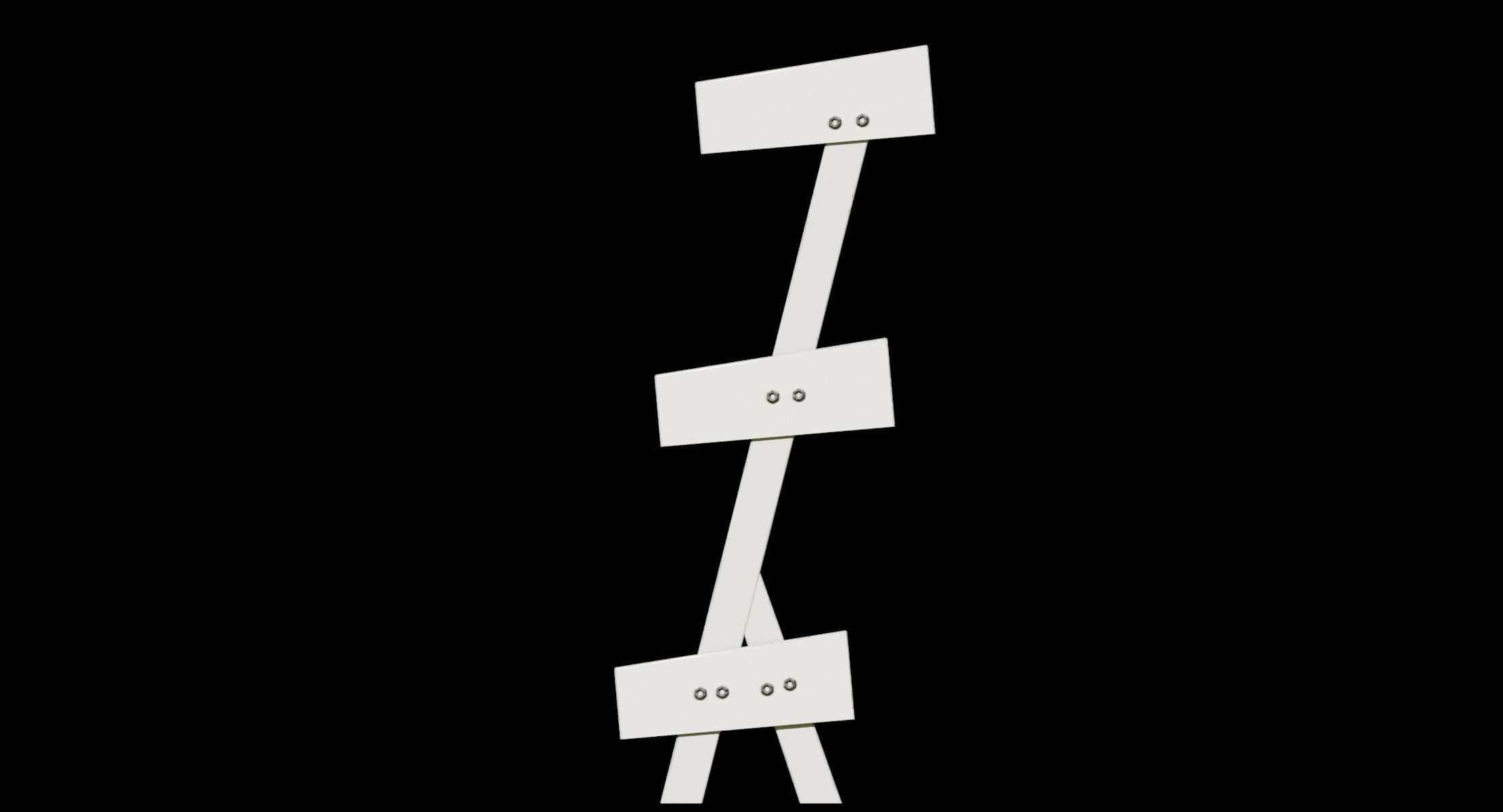 Gym Rack - Low Poly 3D model 3D model_4