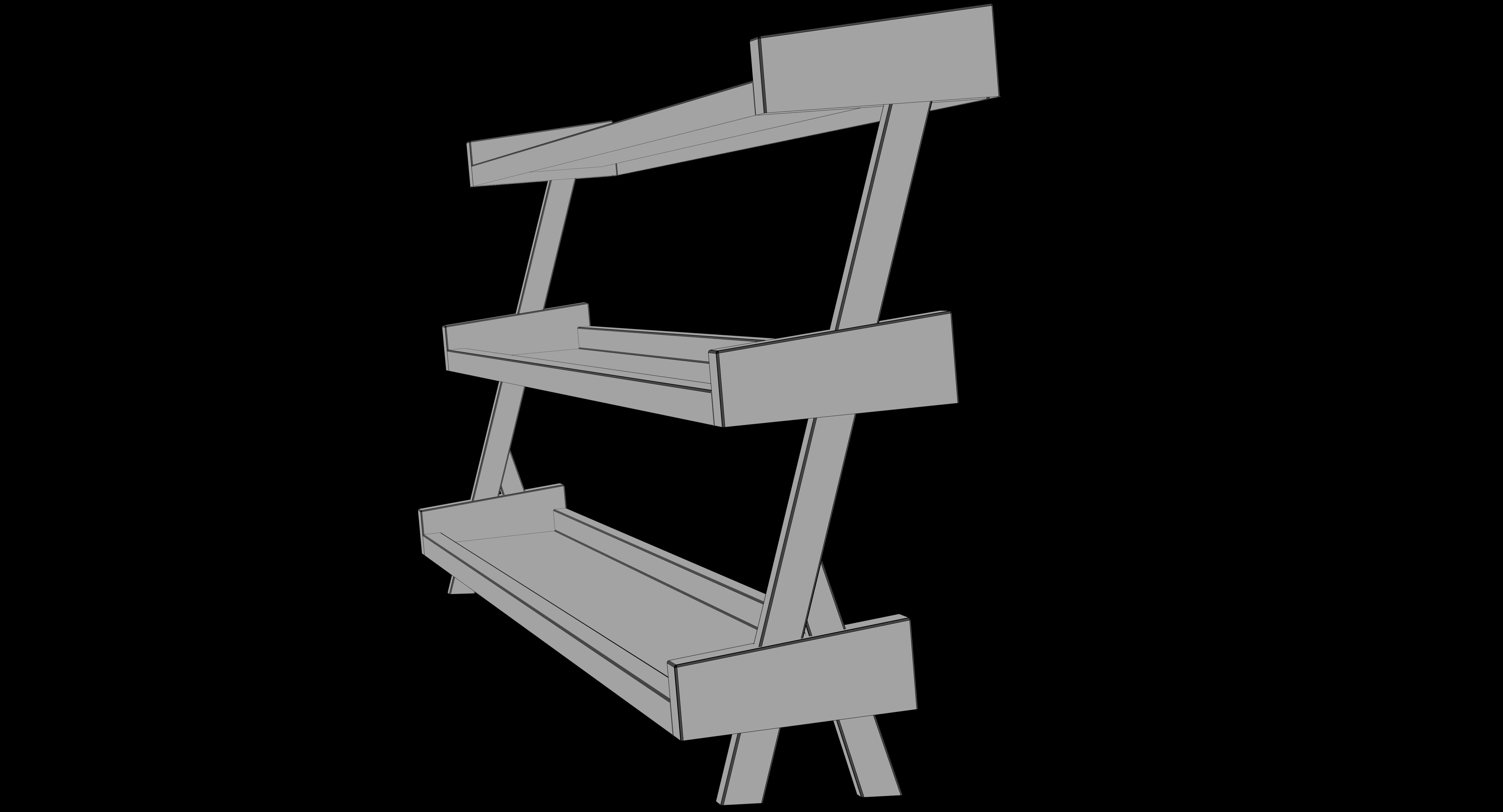 Gym Rack - Low Poly 3D model 3D model_28