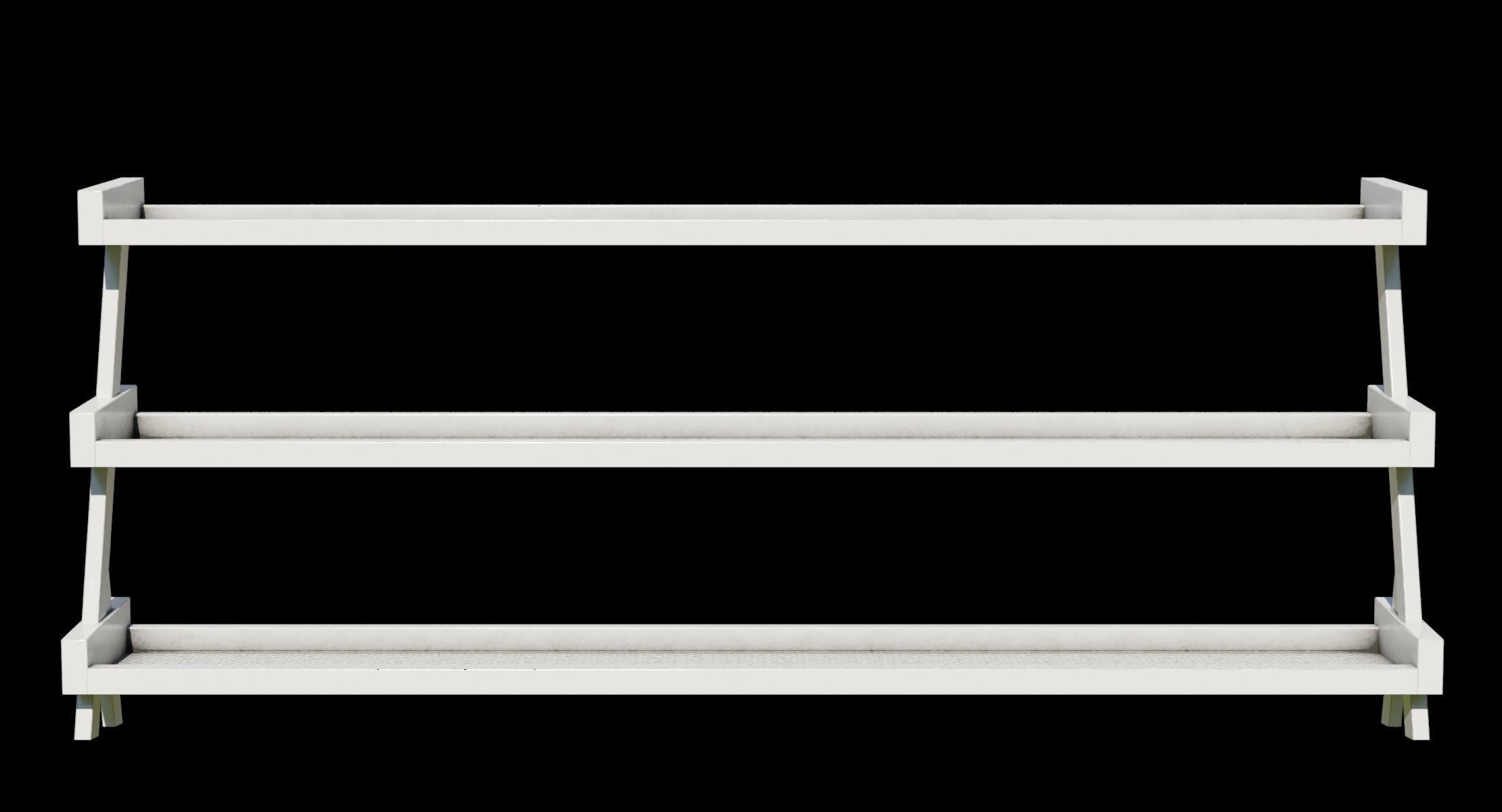 Gym Rack - Low Poly 3D model 3D model_7