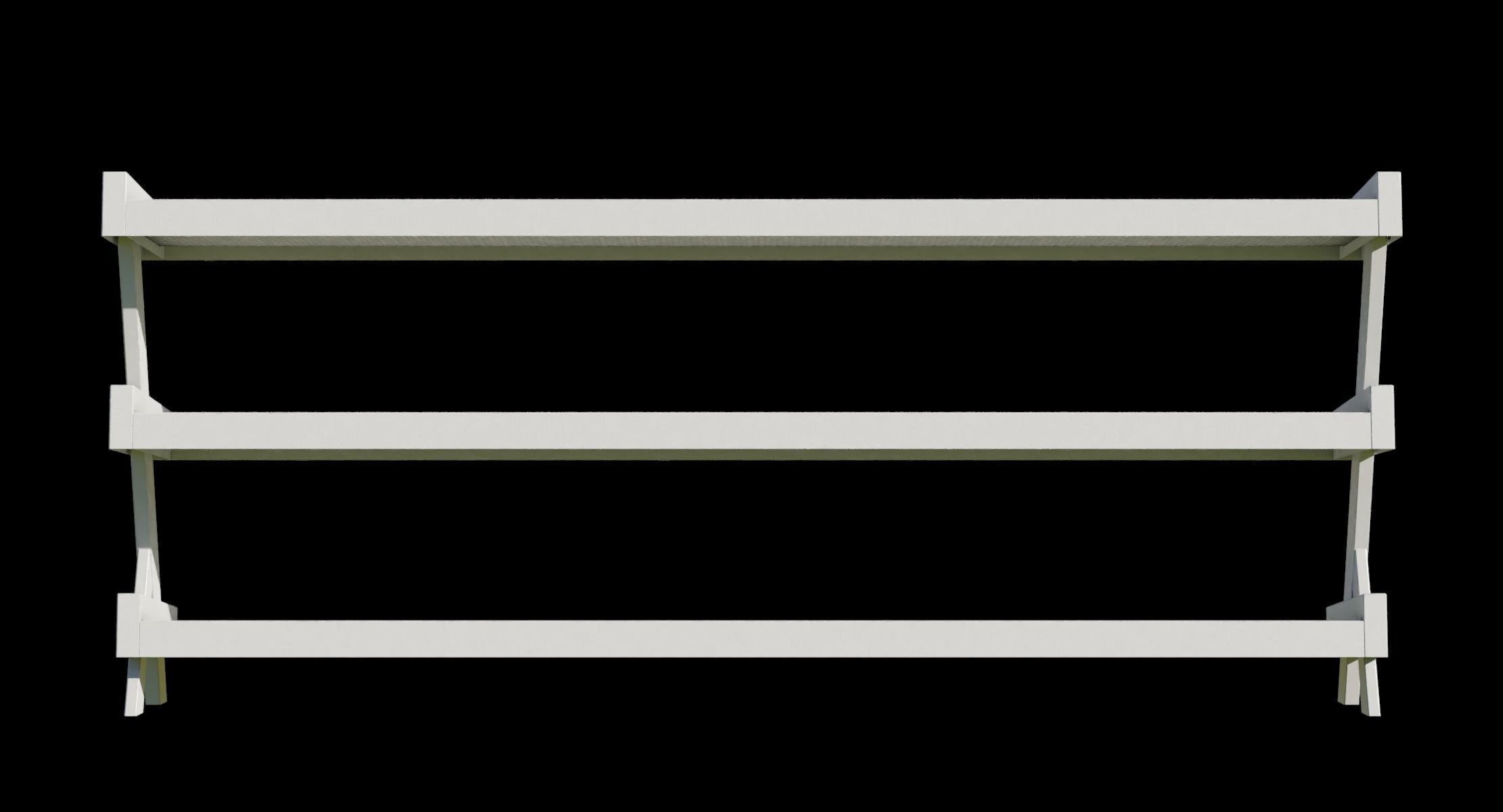 Gym Rack - Low Poly 3D model 3D model_8