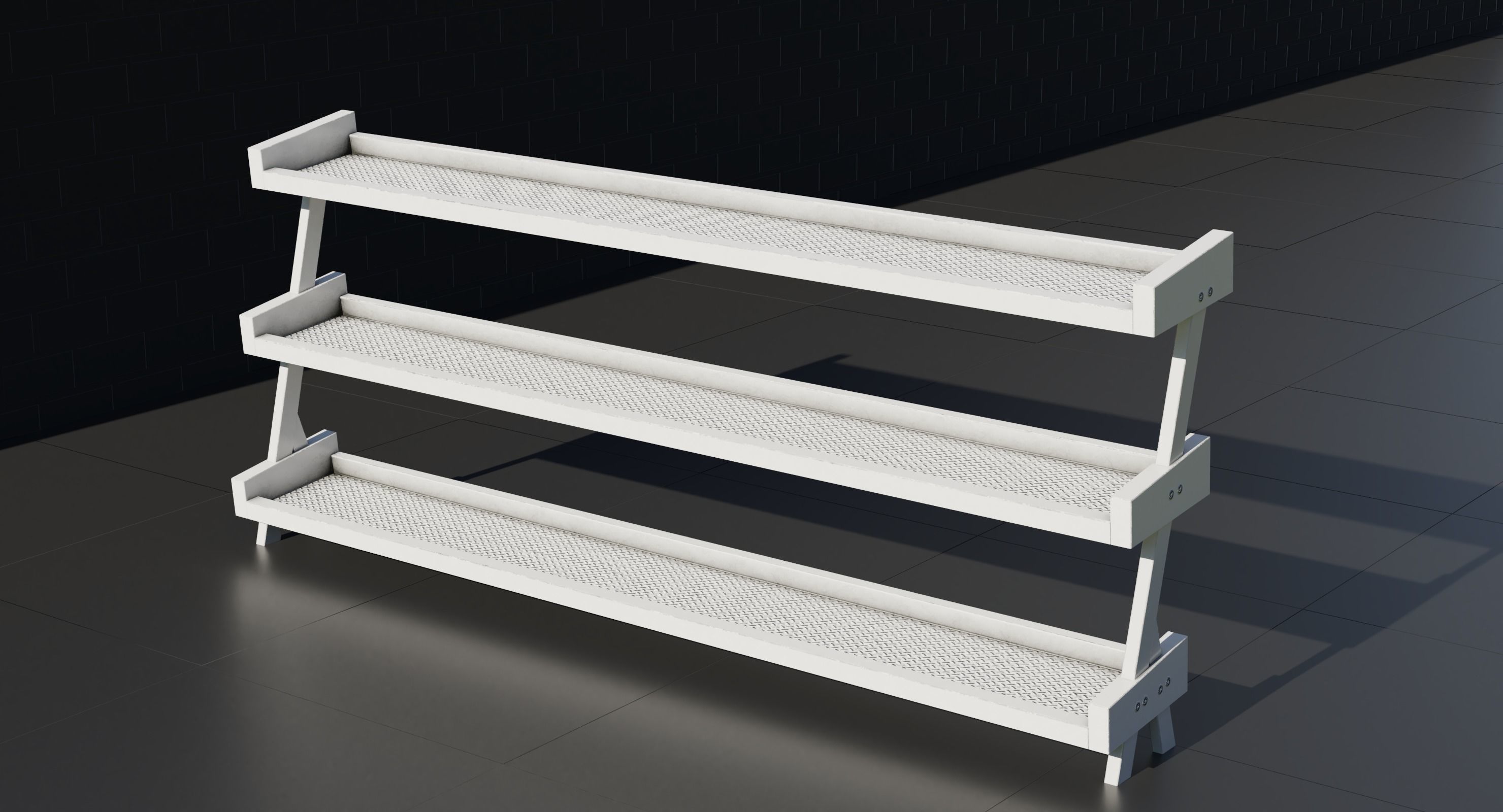 Gym Rack - Low Poly 3D model 3D model_2