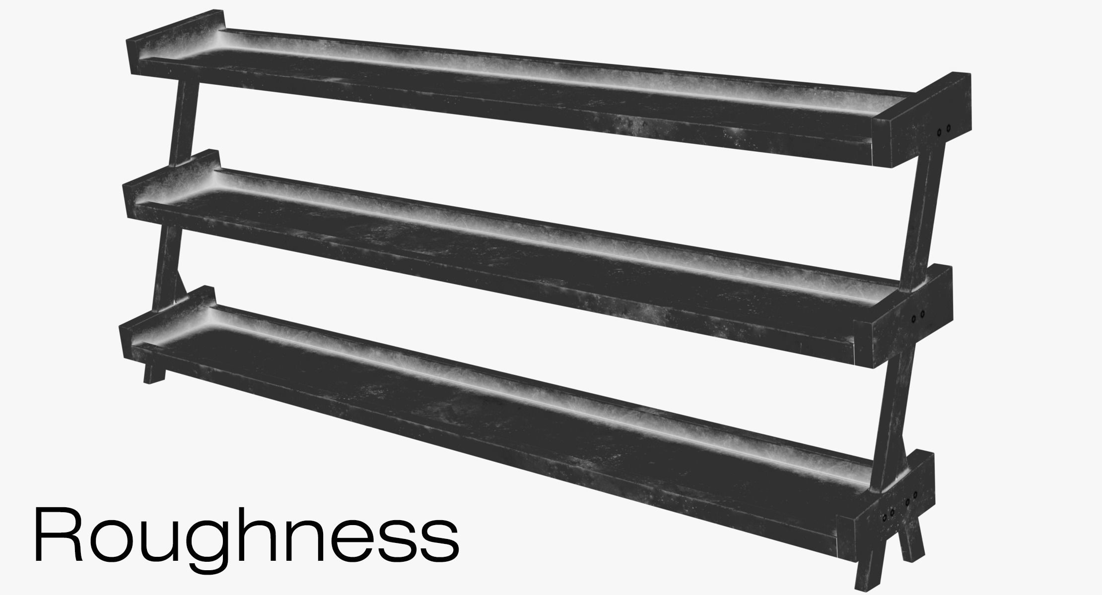 Gym Rack - Low Poly 3D model 3D model_21