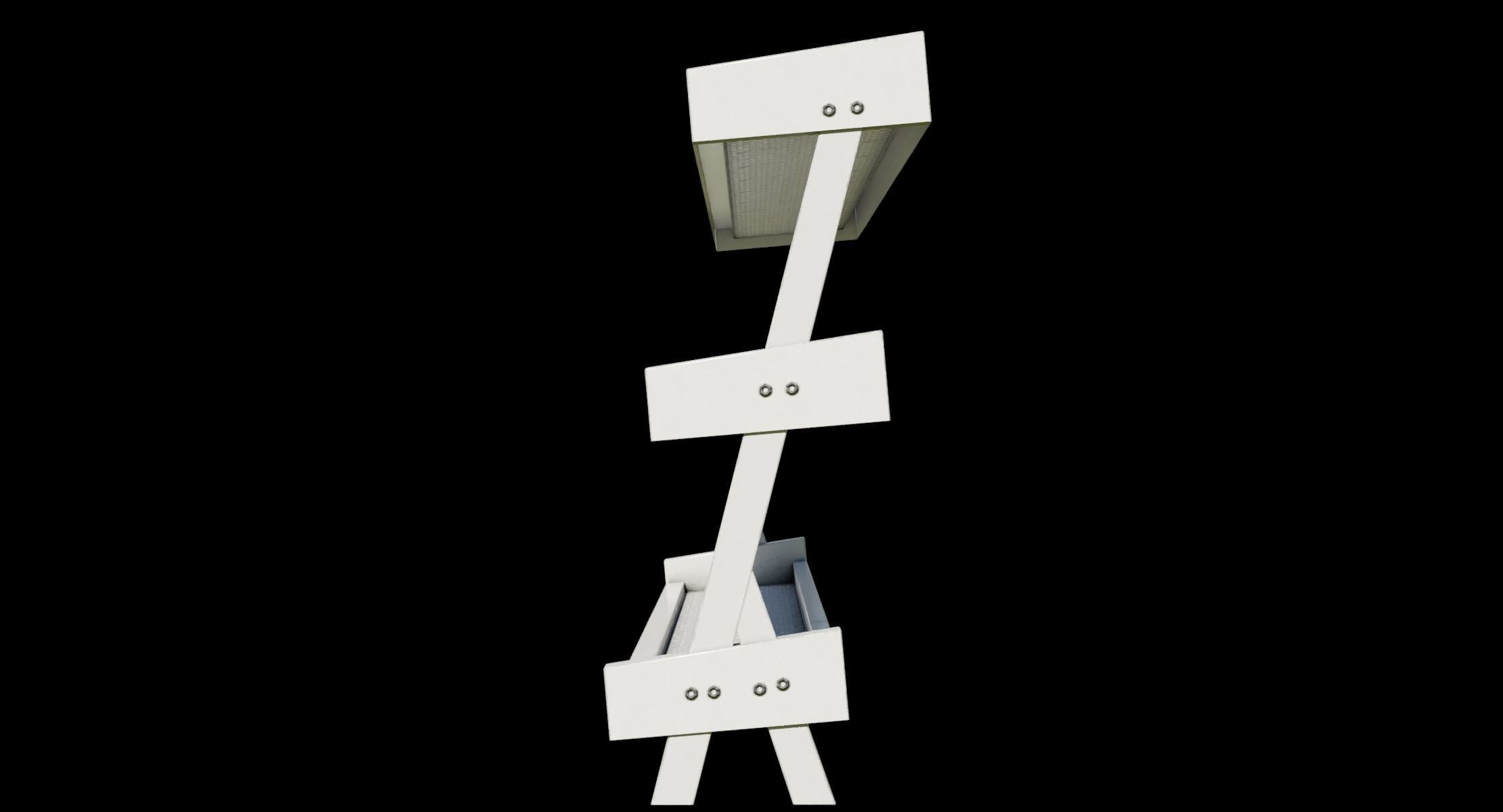 Gym Rack - Low Poly 3D model 3D model_9