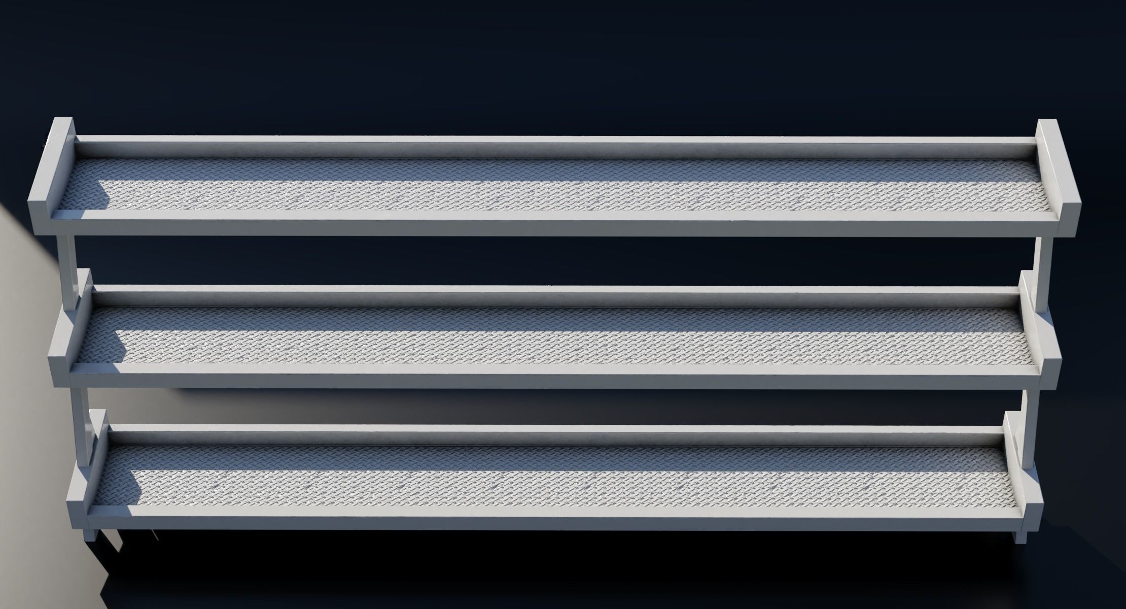 Gym Rack - Low Poly 3D model 3D model_11