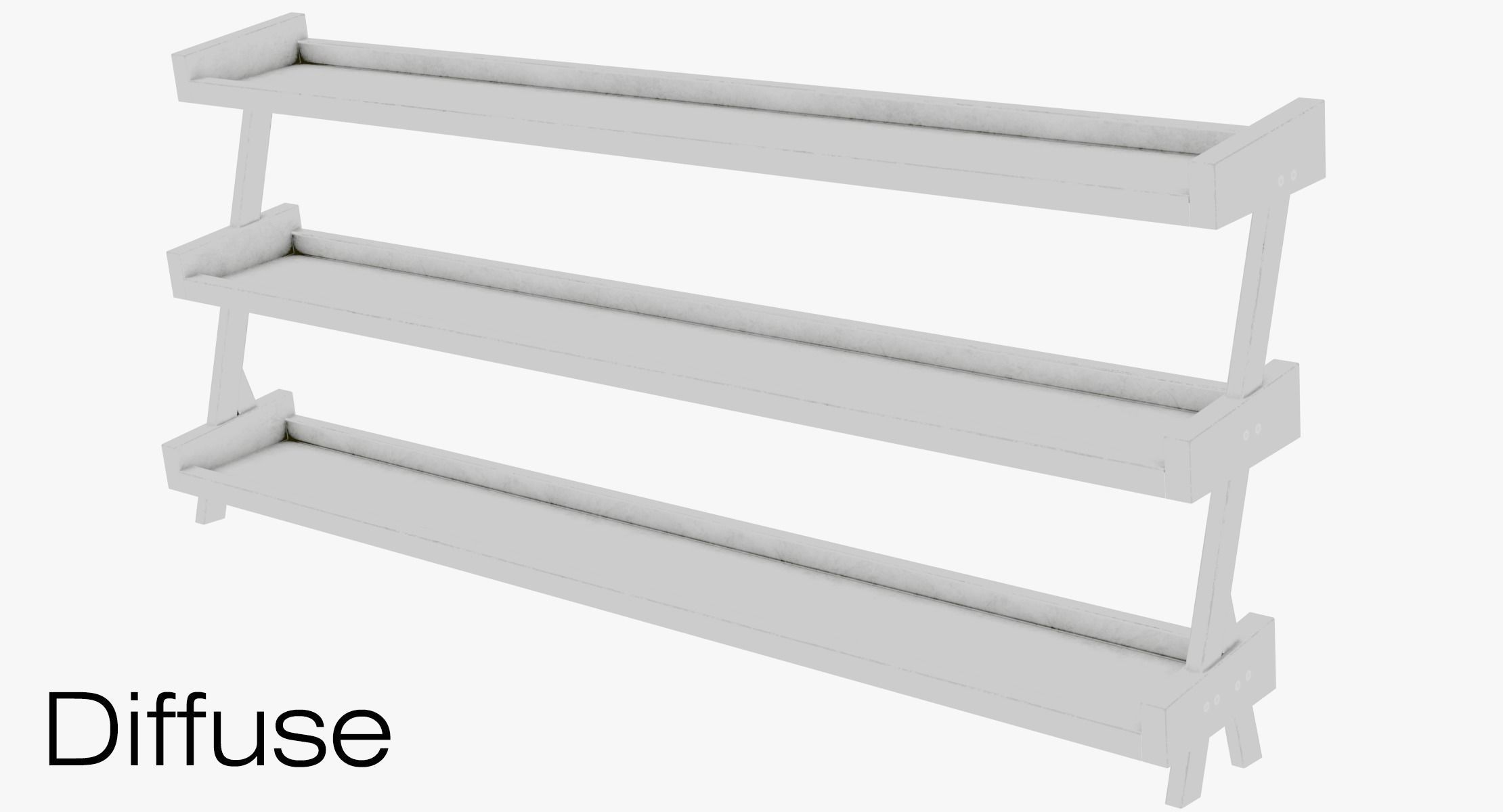 Gym Rack - Low Poly 3D model 3D model_19