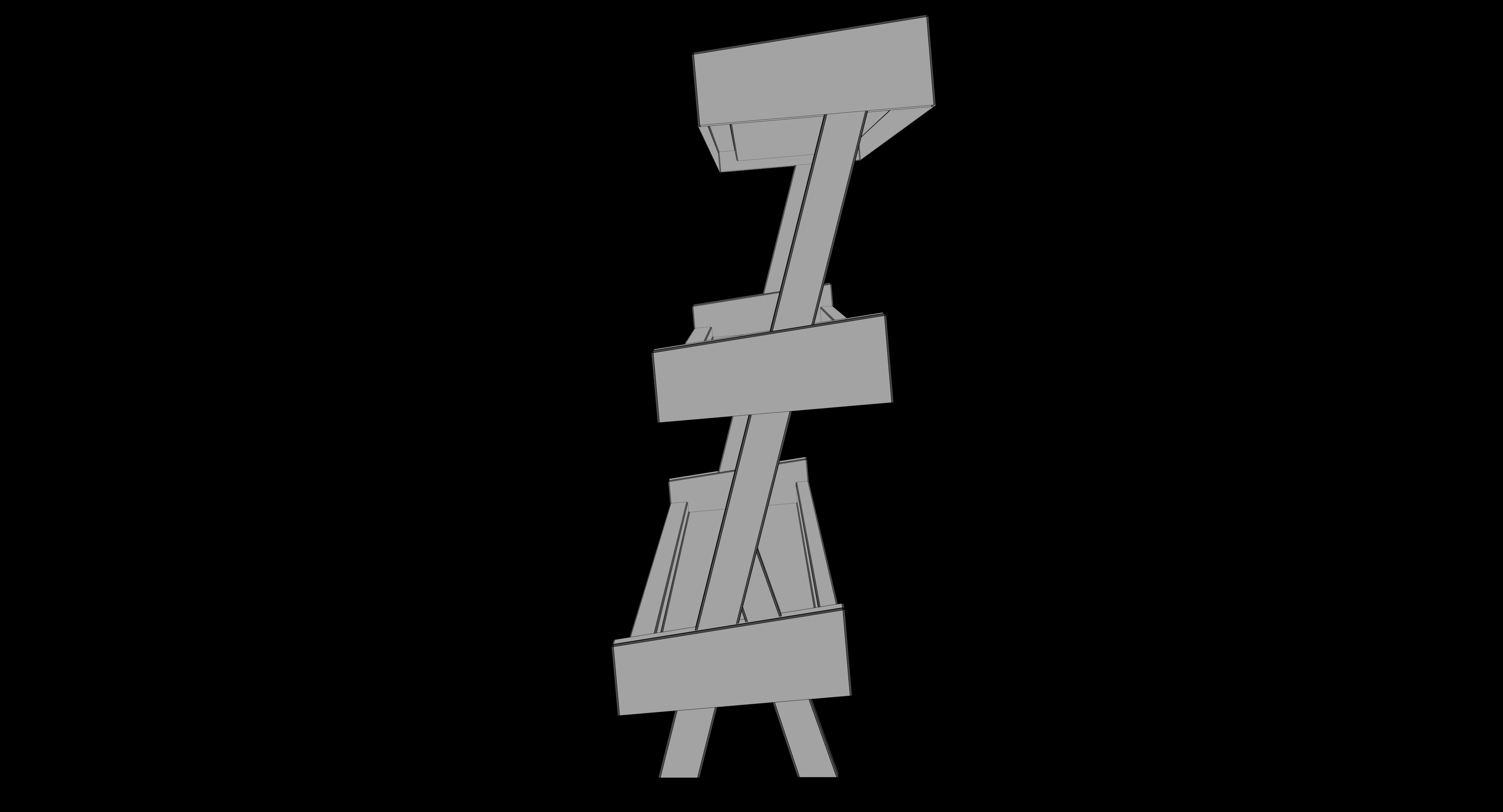 Gym Rack - Low Poly 3D model 3D model_29