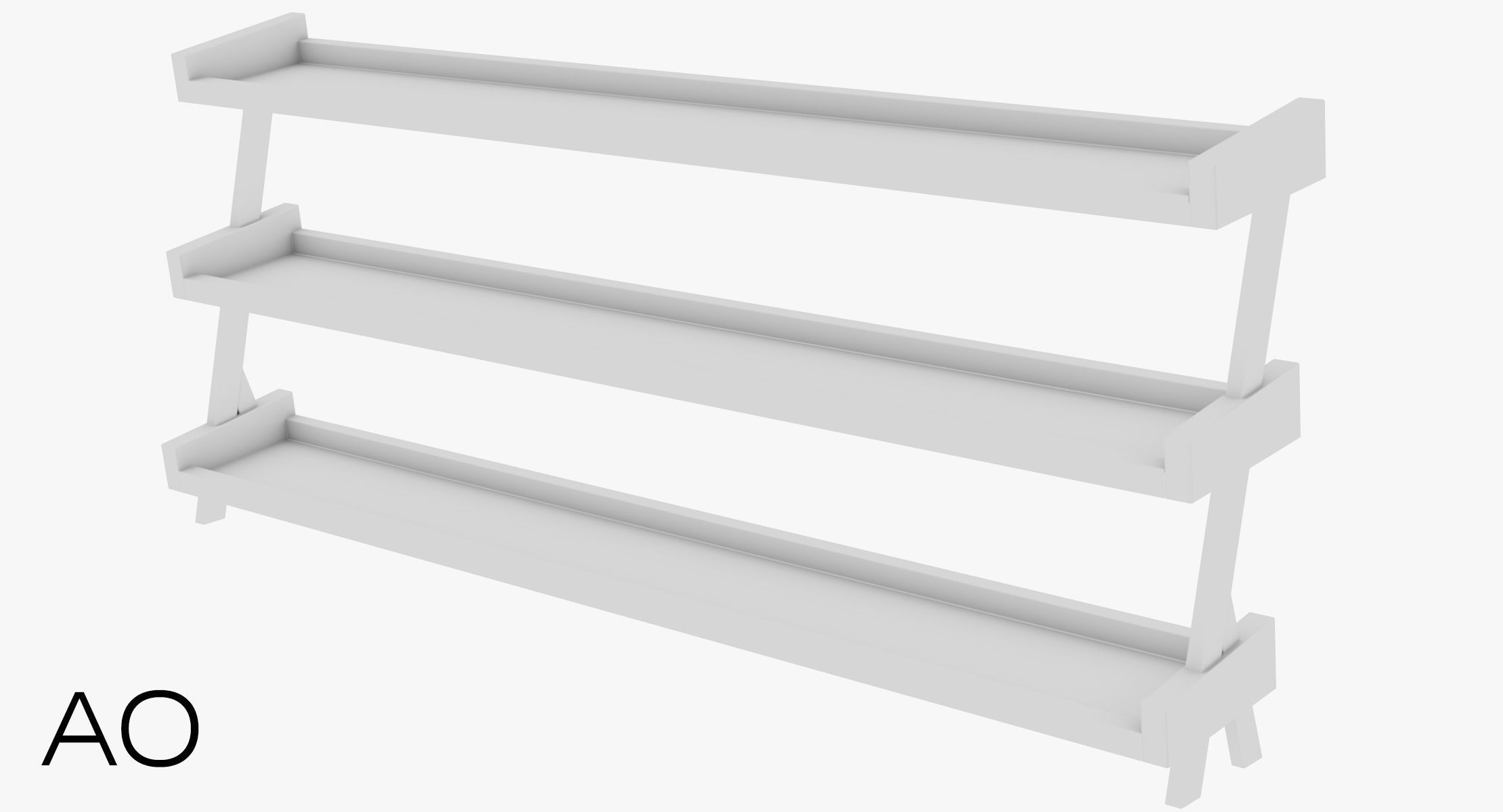 Gym Rack - Low Poly 3D model 3D model_18