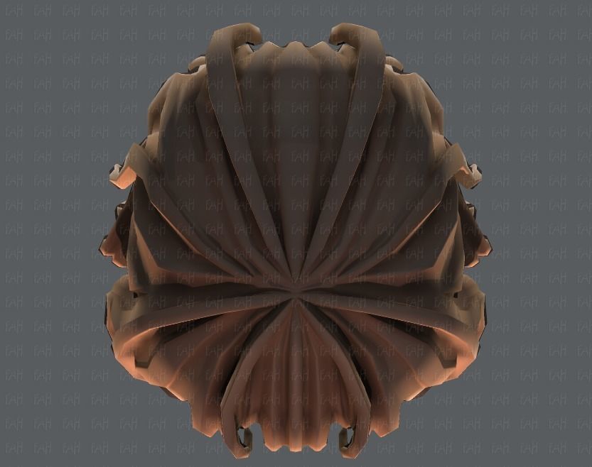 3D Hair style for girl V24 Low-poly 3D model_35