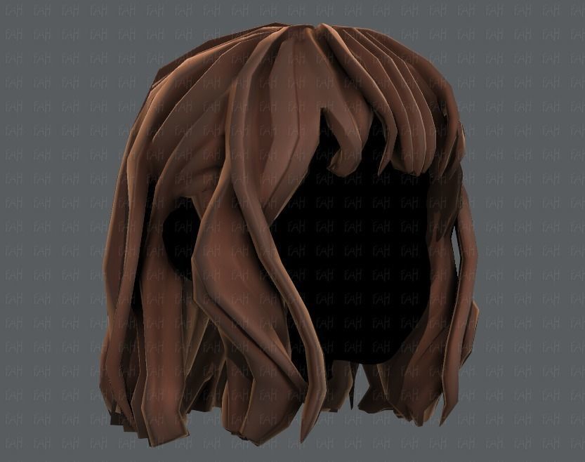 3D Hair style for girl V24 Low-poly 3D model_18