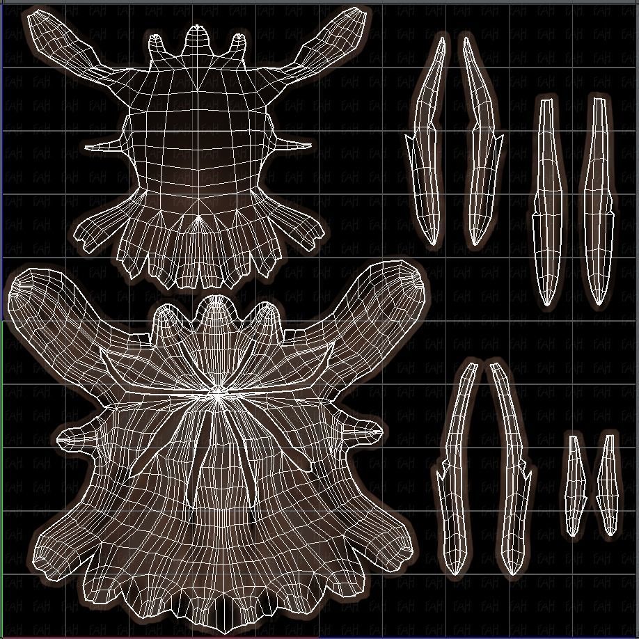 3D Hair style for girl V24 Low-poly 3D model_45