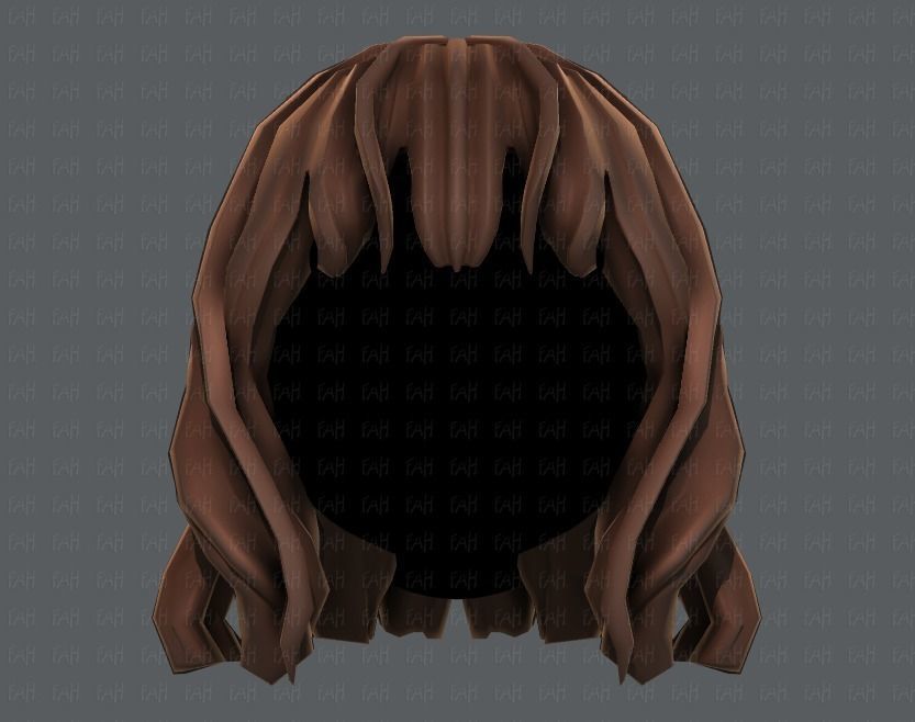 3D Hair style for girl V24 Low-poly 3D model_17