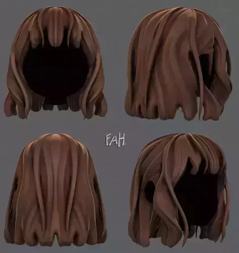 3D Hair style for girl V24