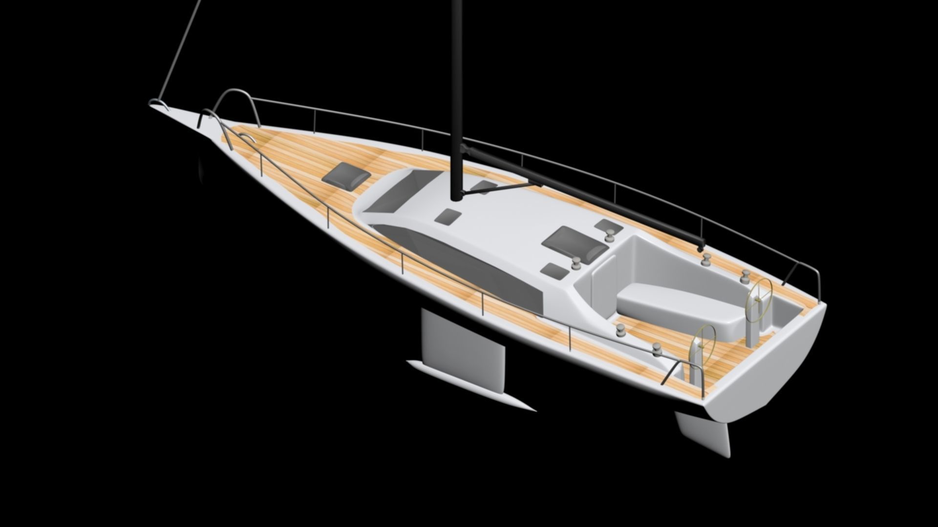 Sailboat 3D model_4