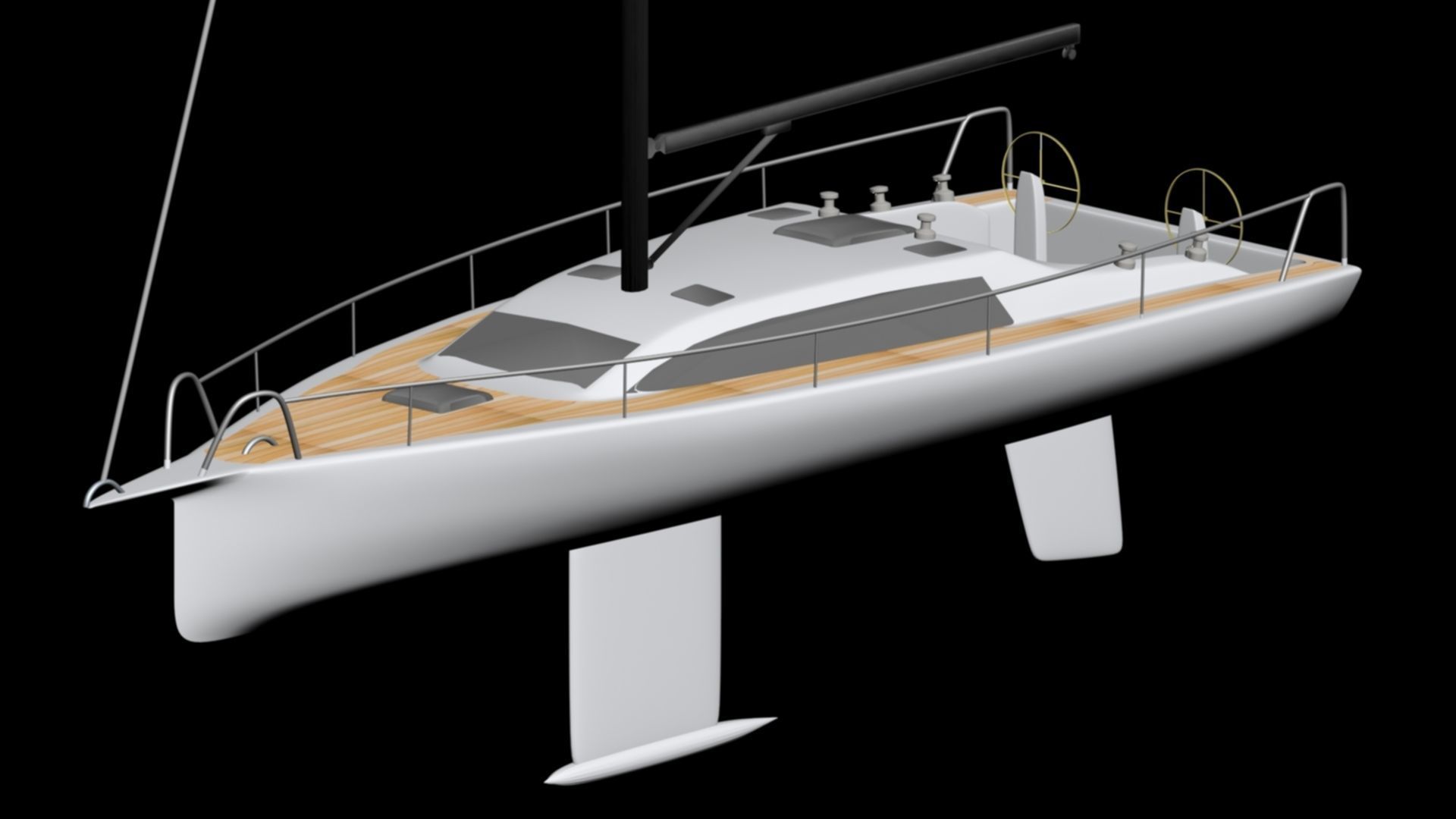 Sailboat 3D model_2