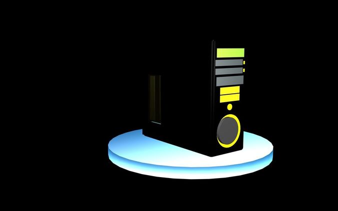  System unit Free low-poly 3D model
