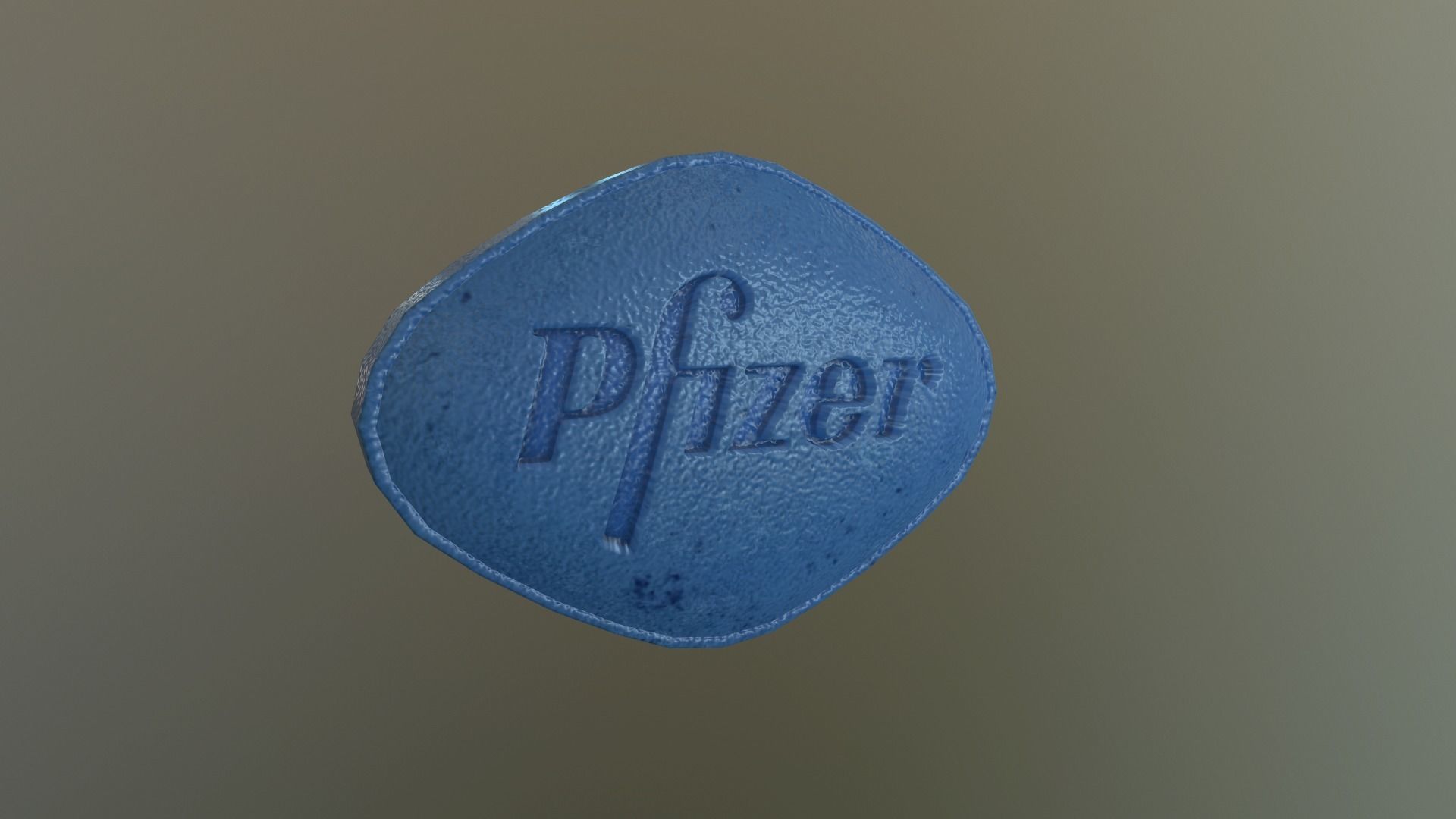 Viagra pbr pfizer logo Low-poly 3D model_1