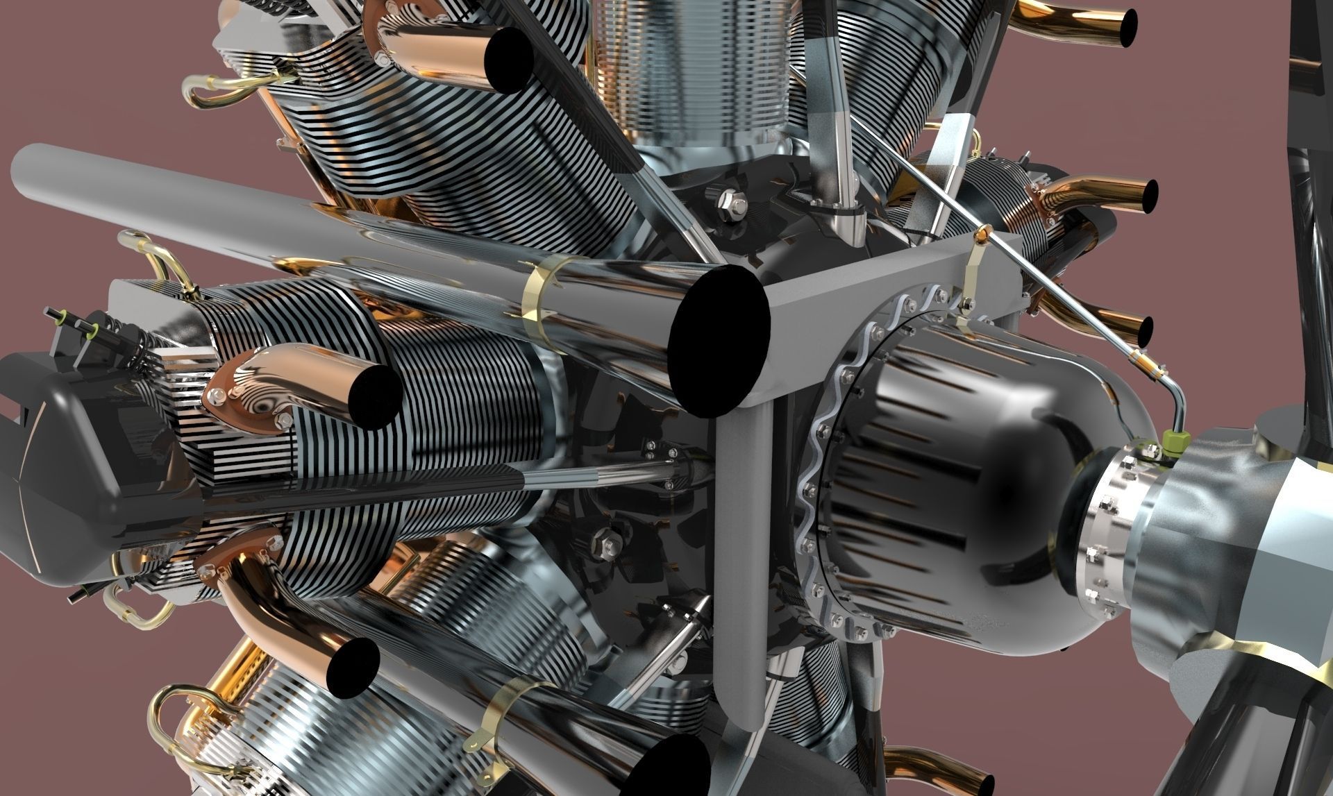 Bristol Mercury Free 3D model_1