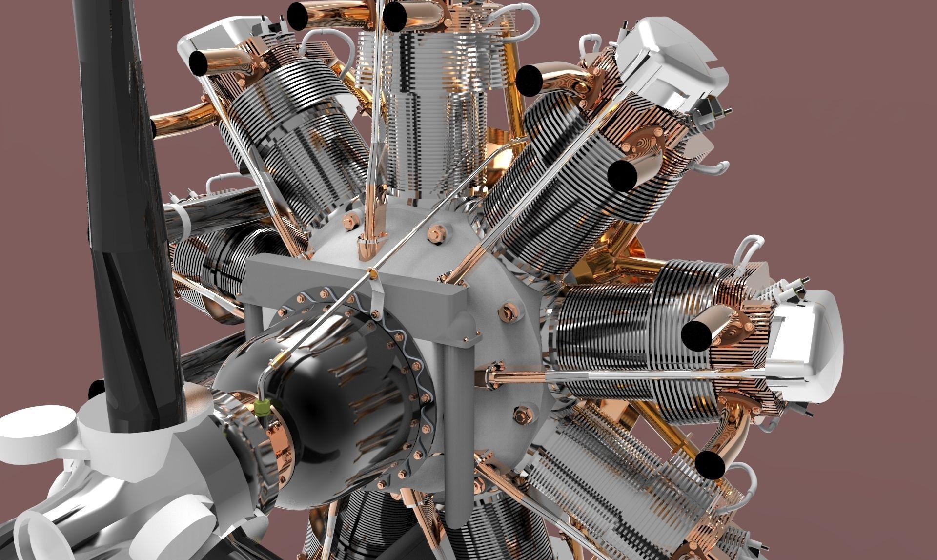 Bristol Mercury Free 3D model_2