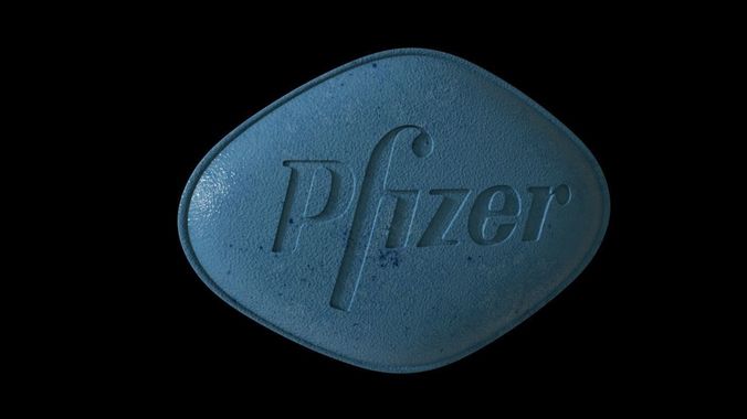 Viagra Pill High Poly 3D model