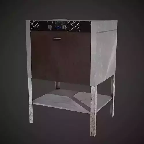 Old Oven Low Poly Mobile Ready