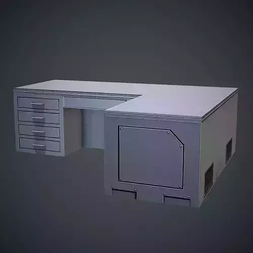 Laboratory Table Low Poly Mobile Ready