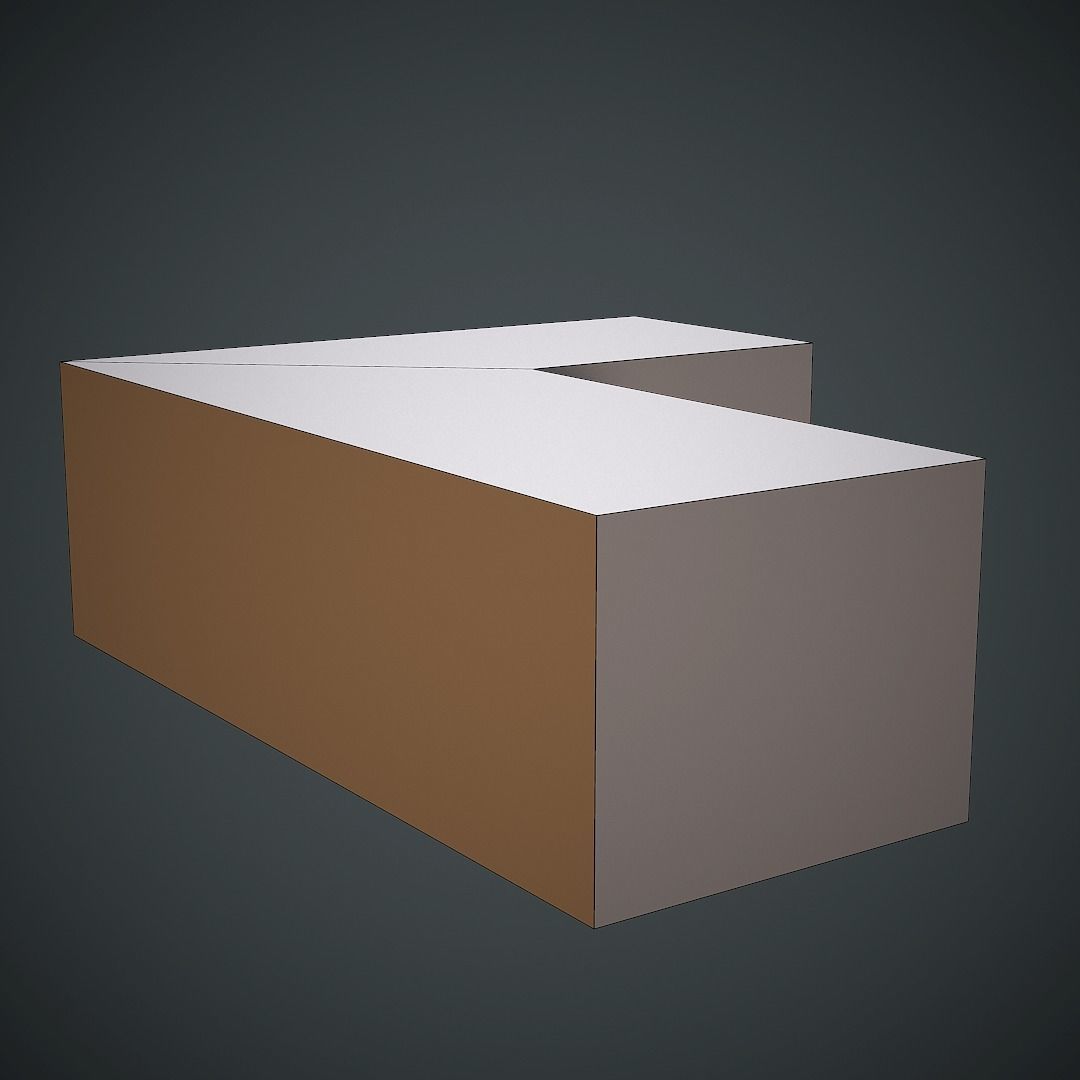 Laboratory Table Low Poly Mobile Ready Low-poly 3D model_12