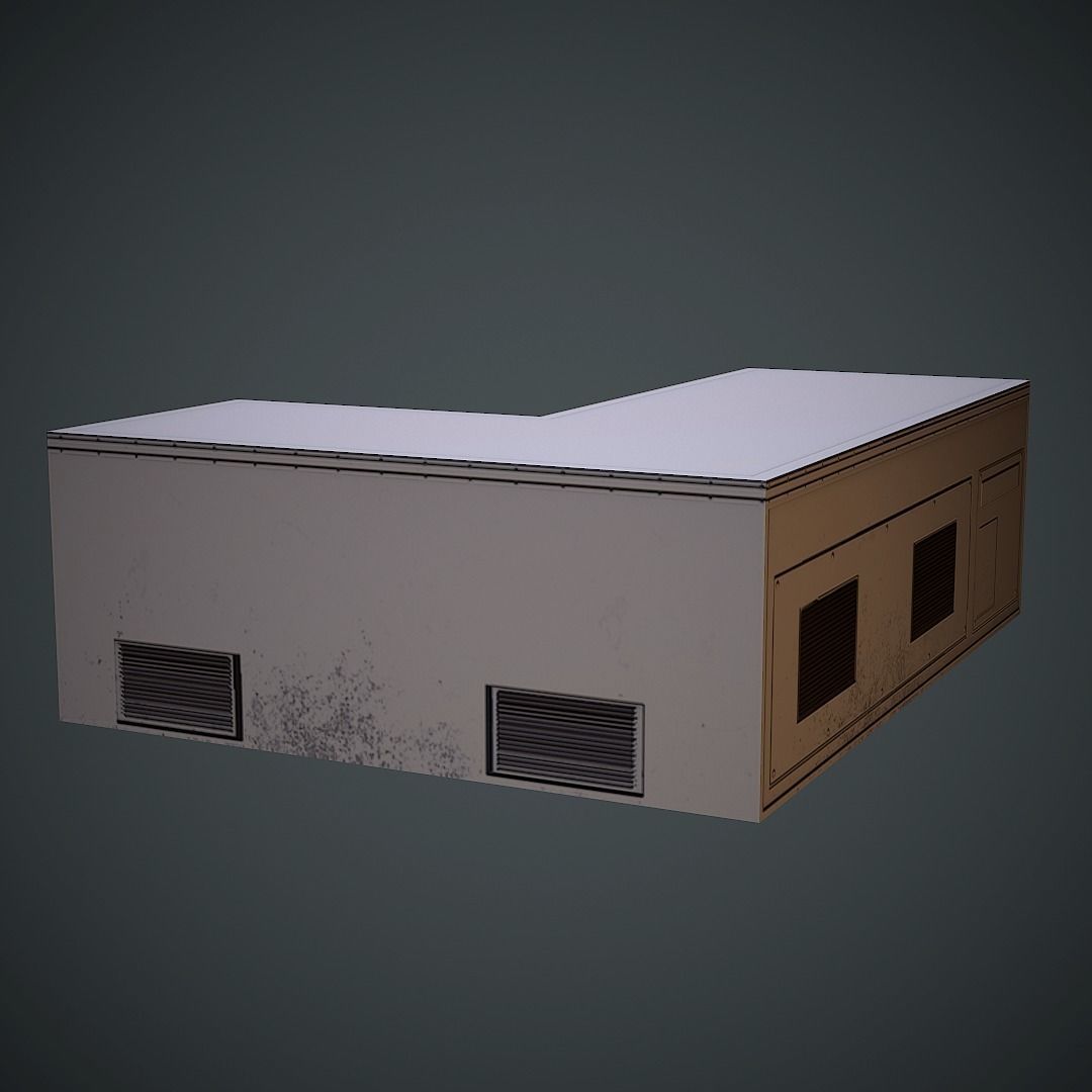 Laboratory Table Low Poly Mobile Ready Low-poly 3D model_5