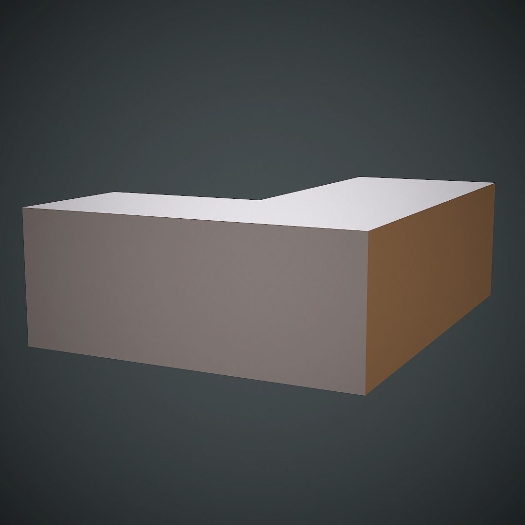 Laboratory Table Low Poly Mobile Ready Low-poly 3D model_11