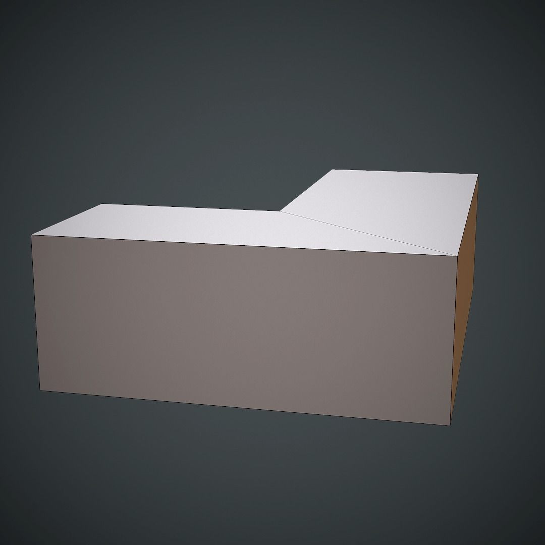 Laboratory Table Low Poly Mobile Ready Low-poly 3D model_10