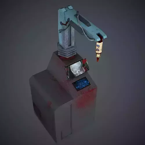 Surgical Drill Low Poly Mobile Ready